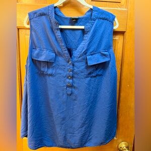 Torrid Royal Blue Sleeveless Blouse